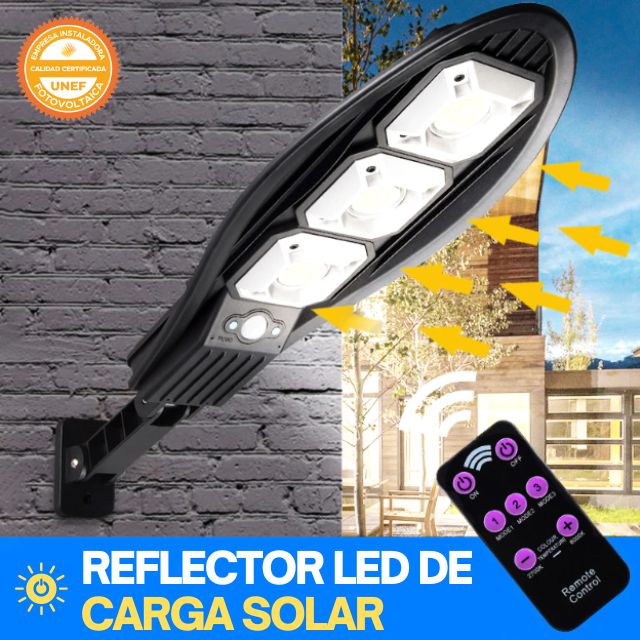 Reflector LED de Carga Solar ☀️♻️